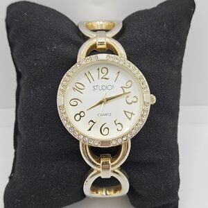 Studio Quartz Women's Gold Tone Watch